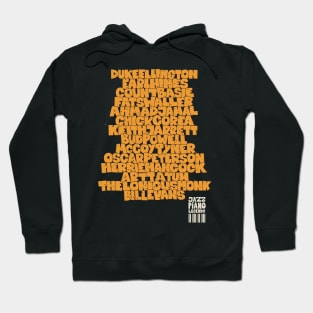 Jazz Legends in Type: The Jazz Pianists Hoodie